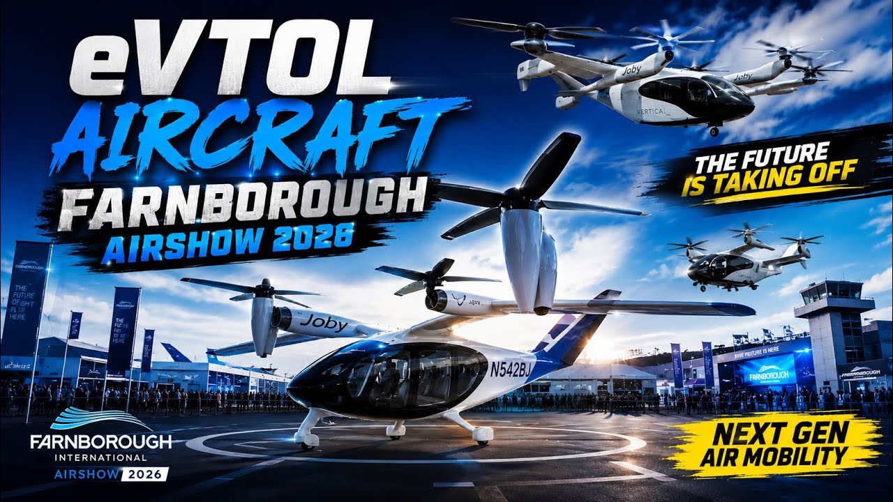 Авиасалон в Фарнборо 2026: обзор eVTOL | Joby, Archer, Vertical Aerospace, BETA и Eve Air Mobility!