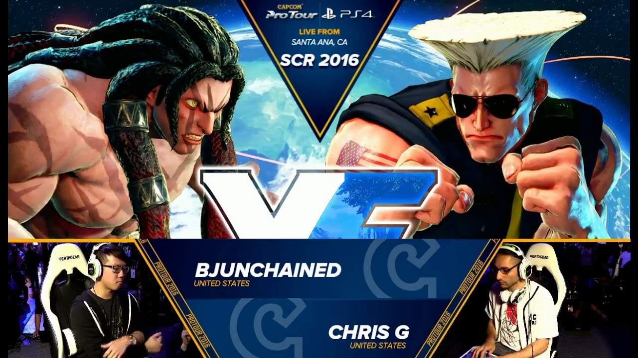 BJ Unchained (Necalli) vs Chris G (Guile) - SCR 2016 - Pools