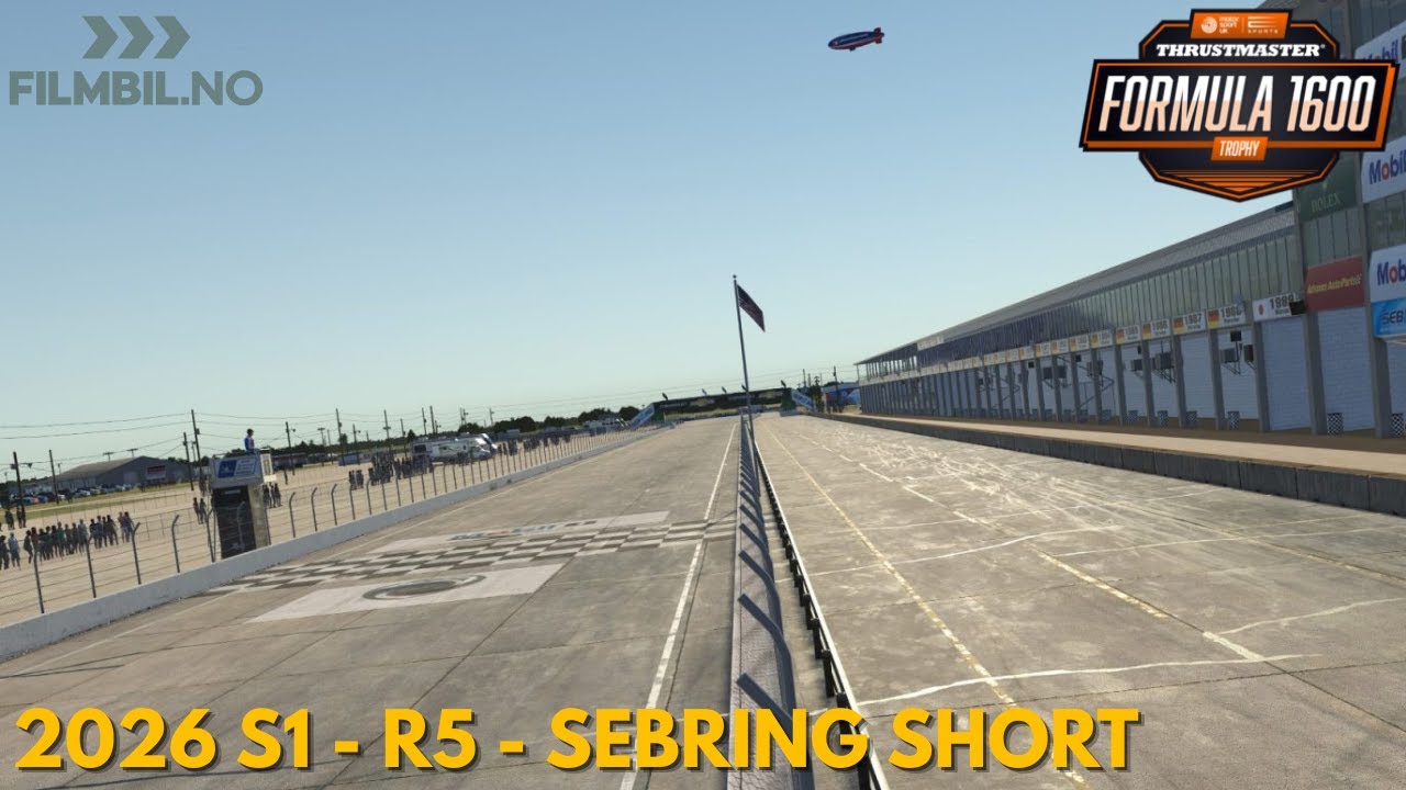 2026 S1 Formula Ford 1600 - Round 5- Sebring Short - Sponsored by Filmbil.no