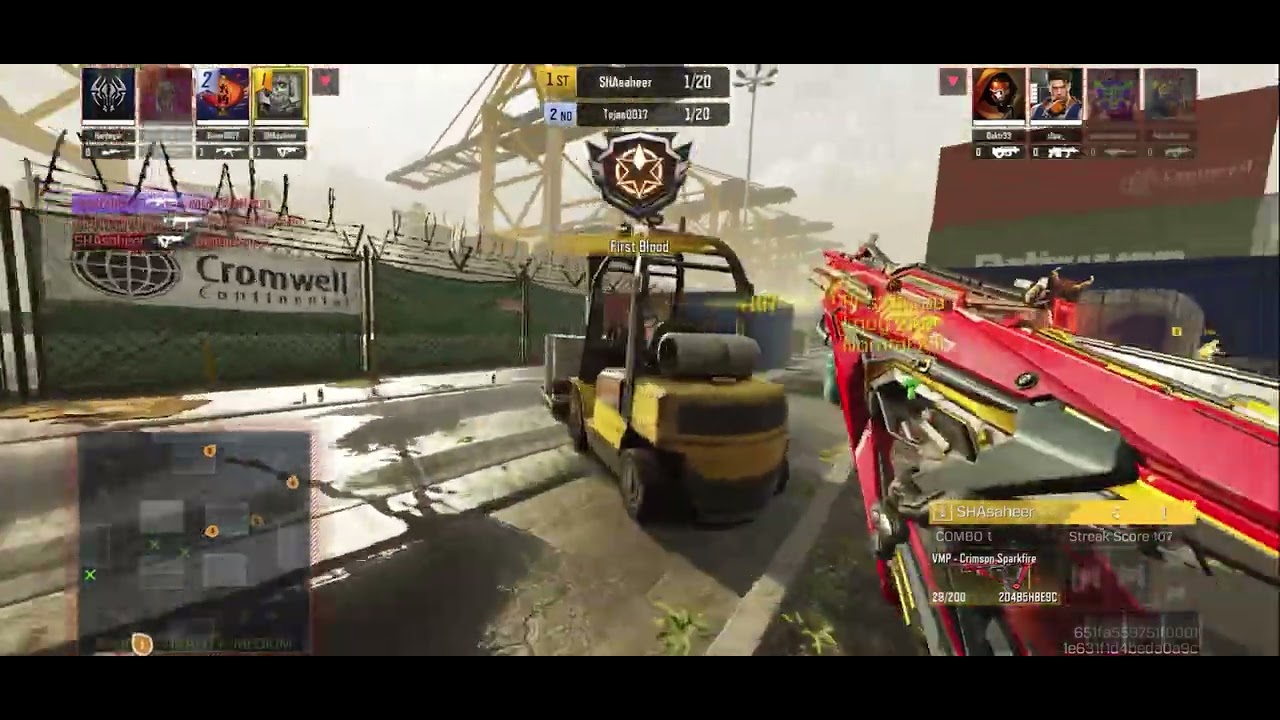 New Legendary VMP-Crimson sparkfire and Best Gunsmith 0-Recoil and fast ADS #codmobile #codm#gaming 