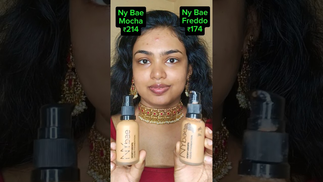 NY Bae Dewy Drops Foundation shades Freddo Vs Mocha
