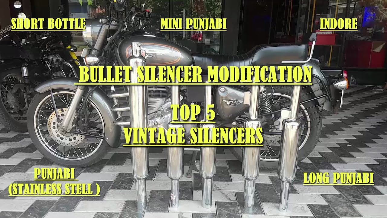 Royal Enfield Bullet Silencer Modification Tips - Testing The Top 5 Vintage silencers