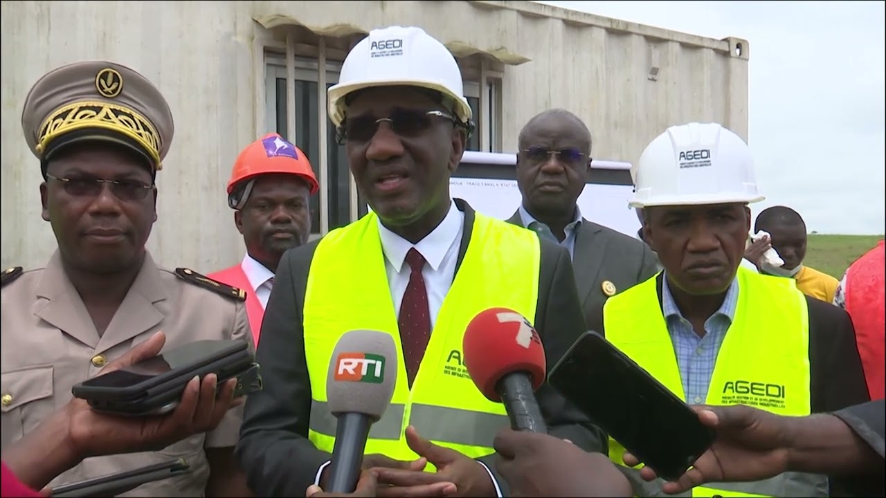 Bonoua : les travaux d'évacuation des eaux usées de la zone industrielle lancés
