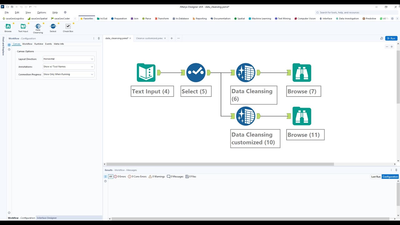 Customize the Data Cleansing Tool
