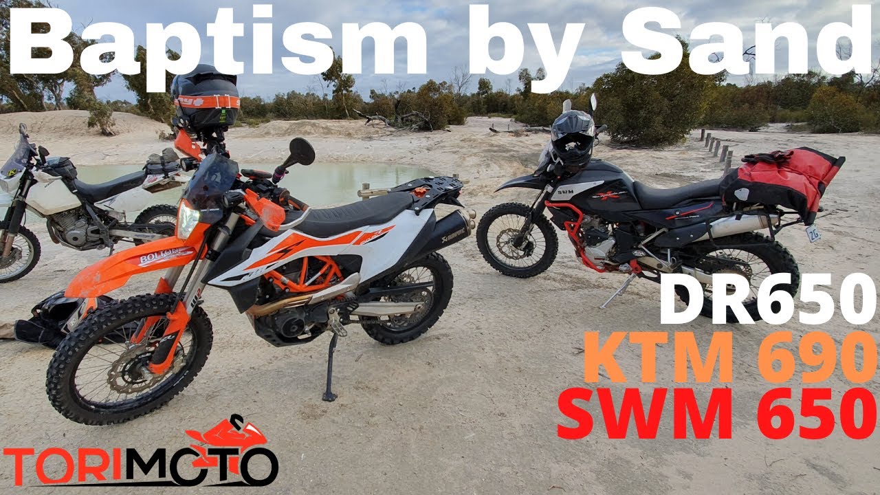 BAPTISM BY SAND - SAND ADVENTURE RIDE - KTM 690 - DR650 - SWM SUPERDUAL.
