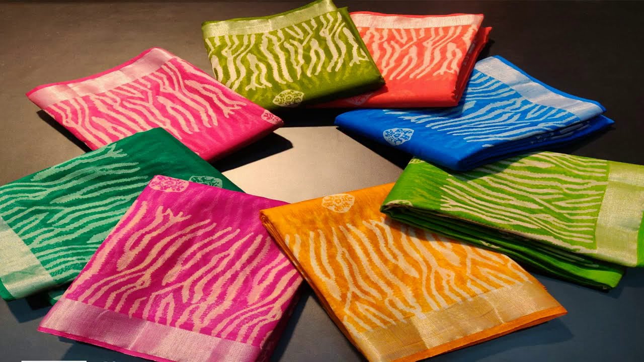 Soft Linen Sarees Latest Designs With Price | New Linen Sarees Collections