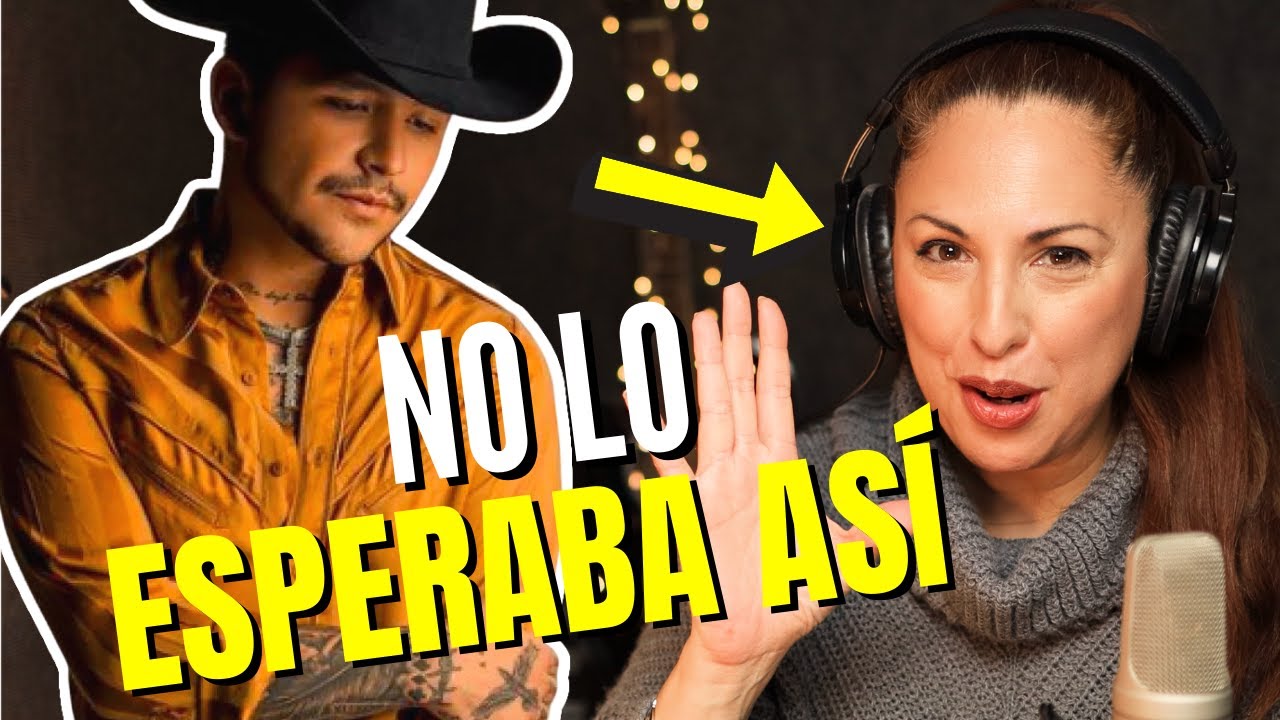 CHRISTIAN NODAL | ADIÓS AMOR | VOCAL COACH Reaction & ANALYSIS