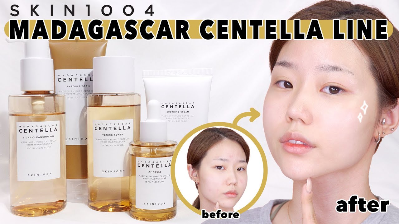 Daily Soothing skin care routine for sensitive skin with SKIN1004 MADAGASCAR CENTELLA Line