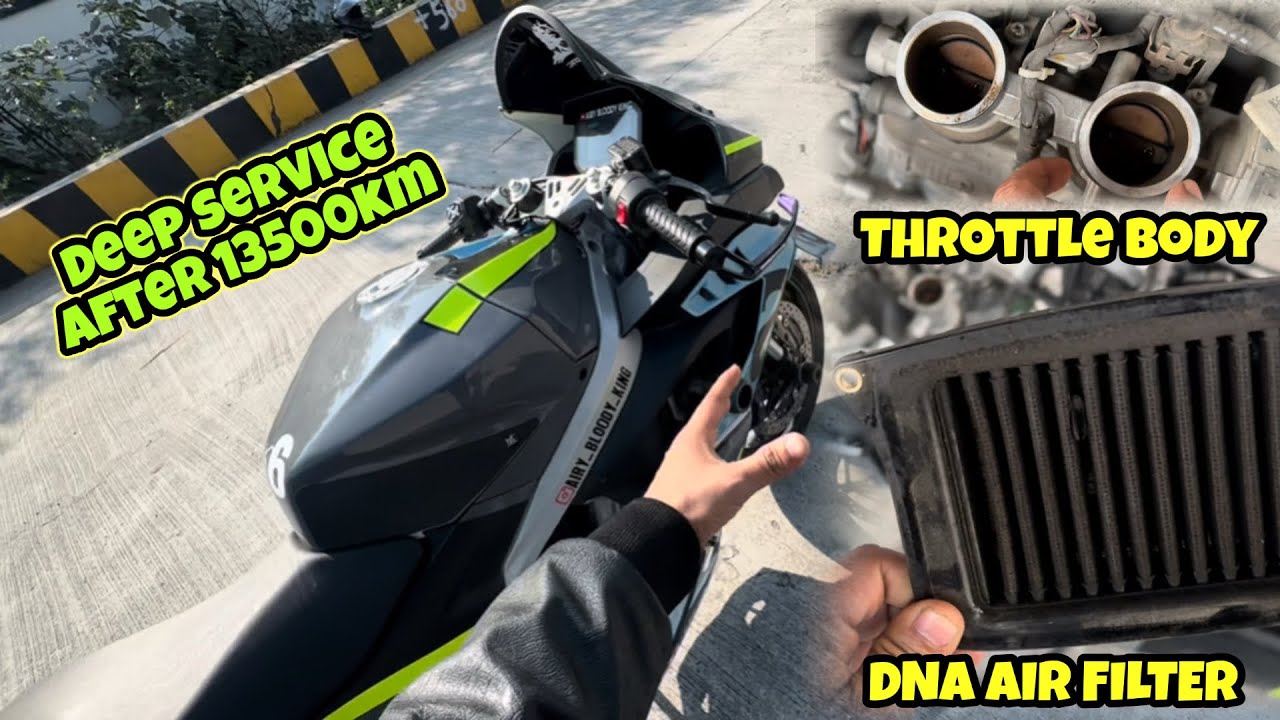 Aprilia RS457 FIRST TIME DEEP SERVICE 😱AFTER 13500KM | WOW BUTTER SMOOTH ENGINE | POWER INCREASE 🤩