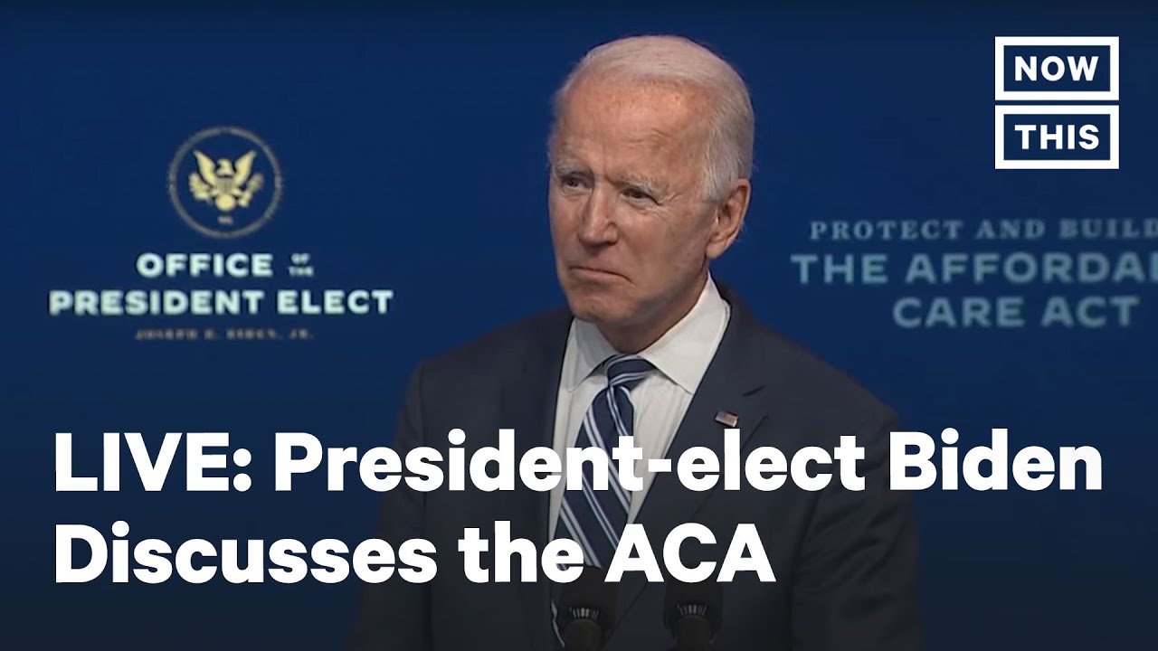 President-elect Joe Biden Delivers Remarks on the Affordable Care Act | LIVE | NowThis