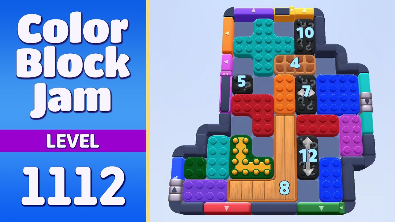 Color Block Jam Level 1112 (1113) | Every Puzzle Solved! 🎯