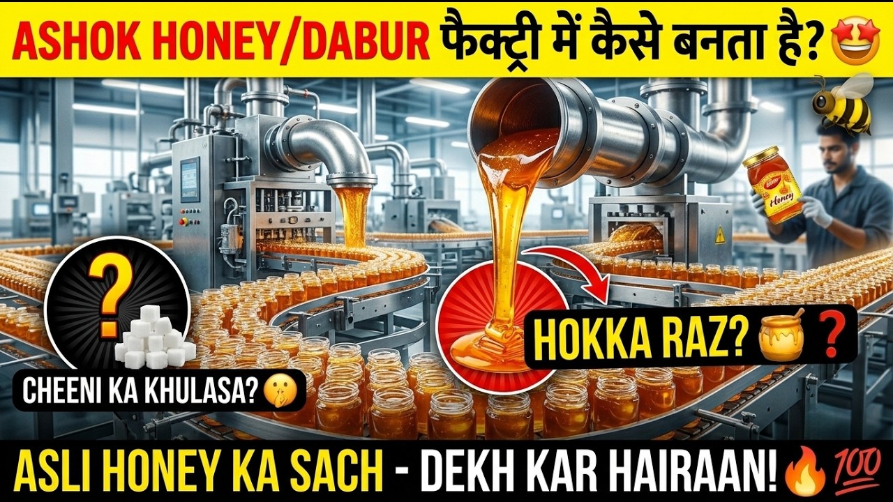 बी फार्म से बोतल तक — Honey Kaise Banti Hai?