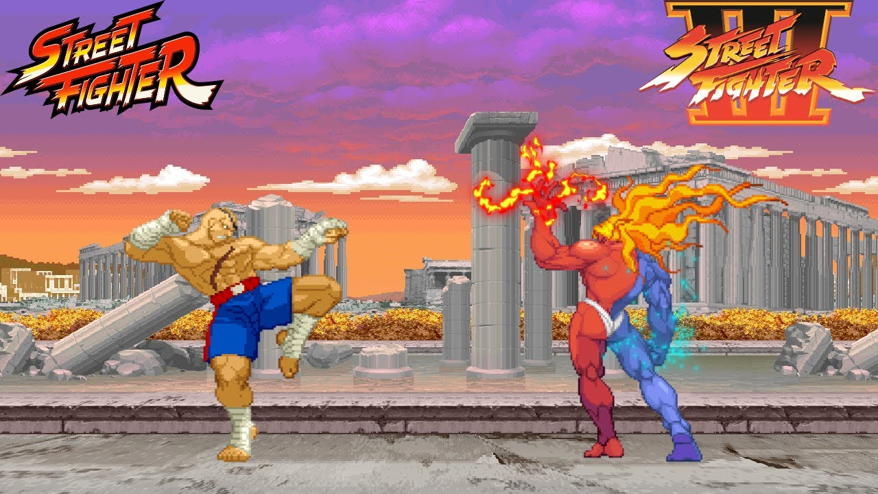 Sagat Vs Gill - Street Fighter Epic Boss Battle For No Reason [CVS3/PotS/SFIII3S]