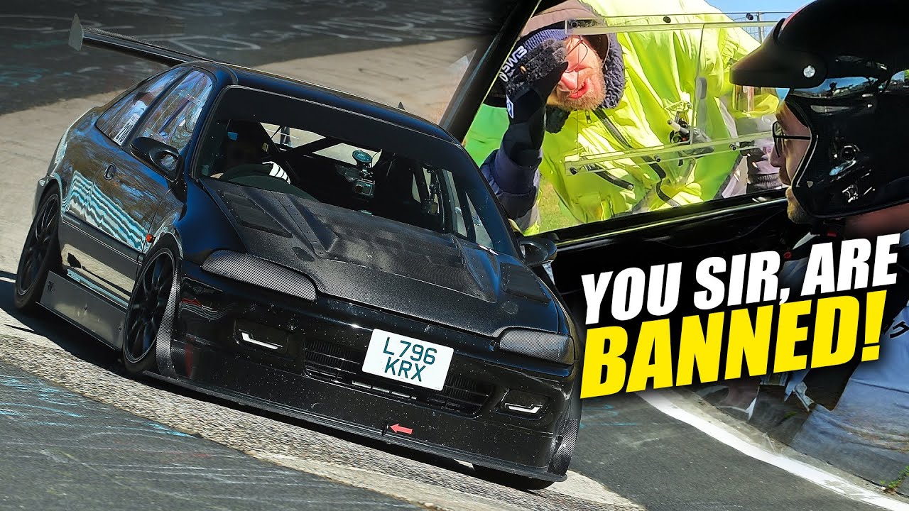 BANNED in EARGASMIC K24 Race Honda Civic! // Nürburgring