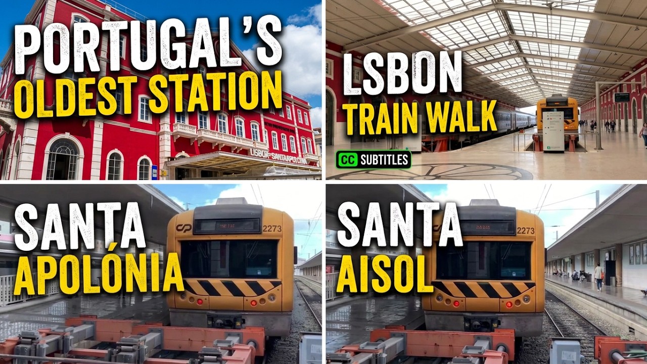 The oldest Railway Station in Portugal Lisbon Portugal Santa Apolónia Train Station Walking Tour