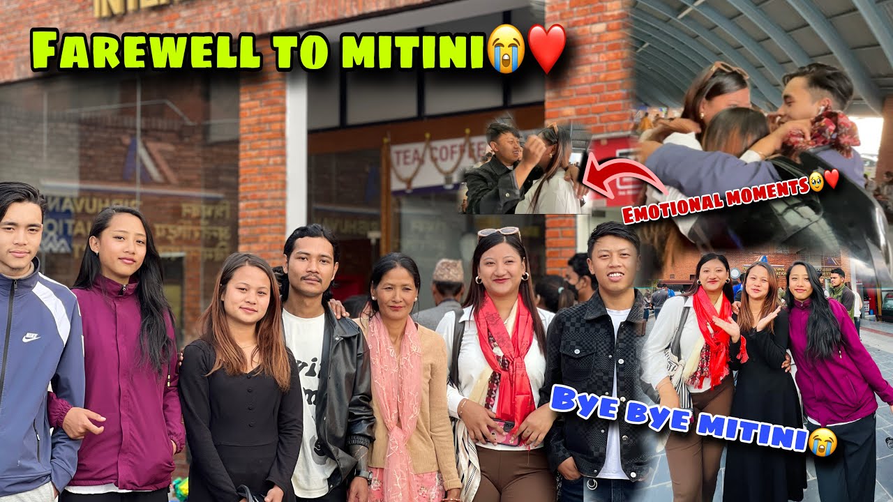 Mitini Lai Airport Xodna Jada Yesto Emotional Moment vayo 🥹|| Ama Lai Xadera Jada Ko Pida 😭