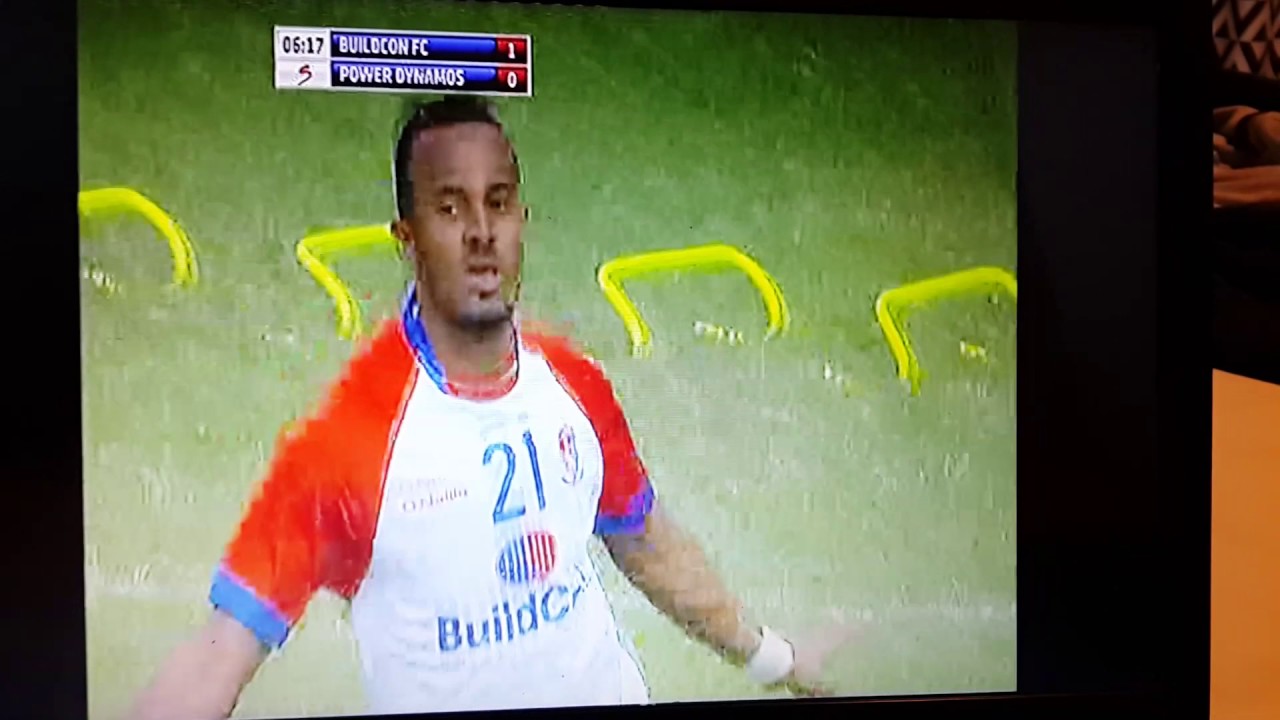 Hicham jadrane game in super ligue profesional buildcon cf against one strong team power dynamos 20