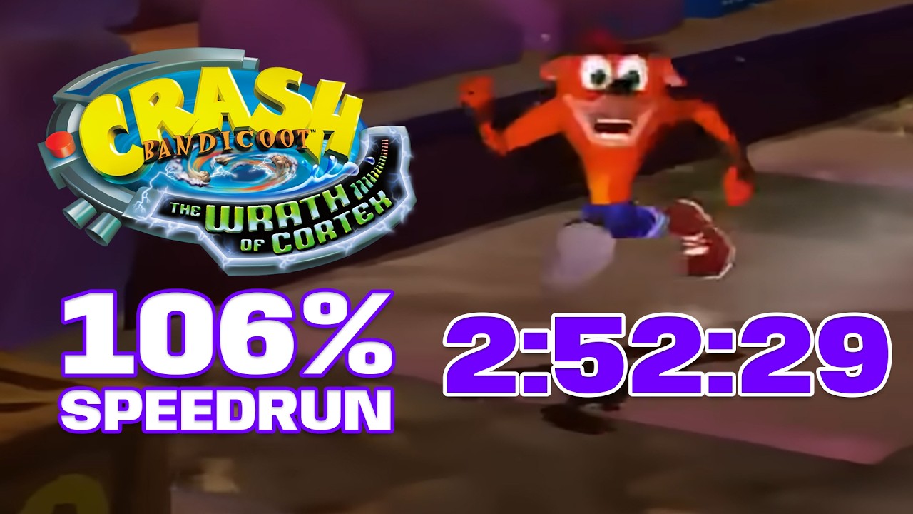 Crash Bandicoot: The Wrath of Cortex - 106% Speedrun - 2:52:29