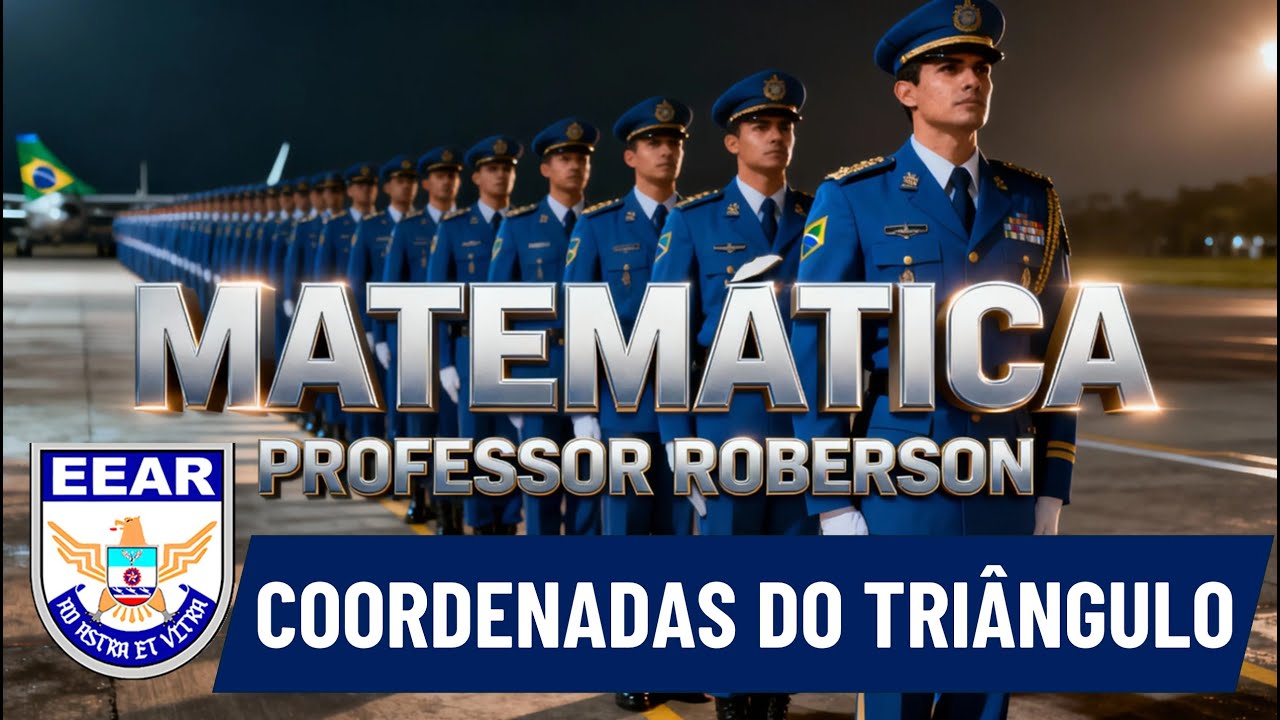 🟢 BARICENTRO NO PLANO CARTESIANO. QUESTÃO 39 | EEAR 2026.2