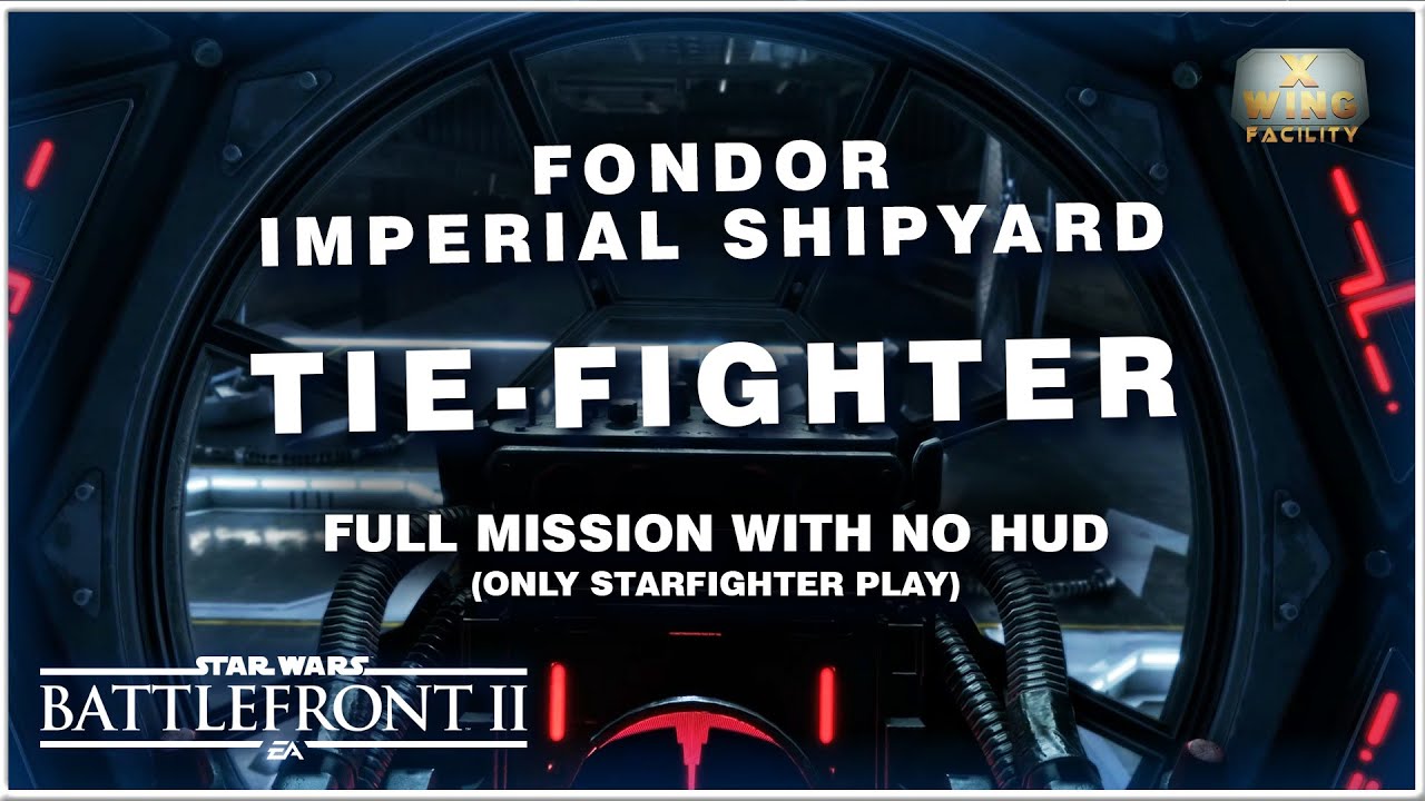 TIE-Fighter cockpit in Star Wars Battlefront 2 (no HUD, no comments)