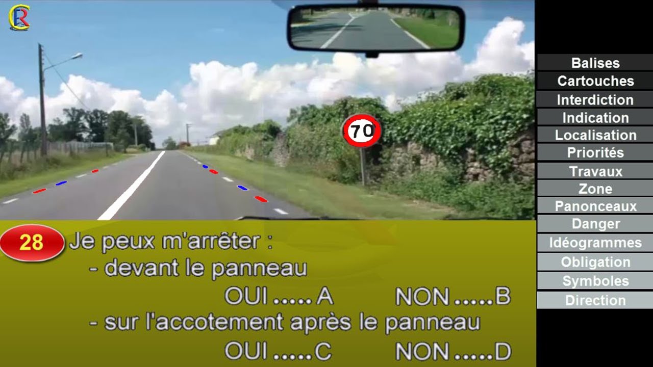 nouveau ِ@Code de la route France ✅ permis de conduire 🚦 2020 Sérié #5 Question 21 à 30