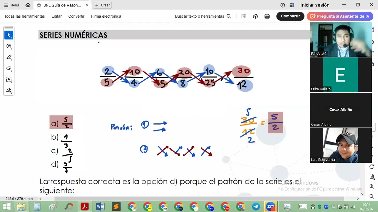 Razonamiento Lógico - Series y Patrones