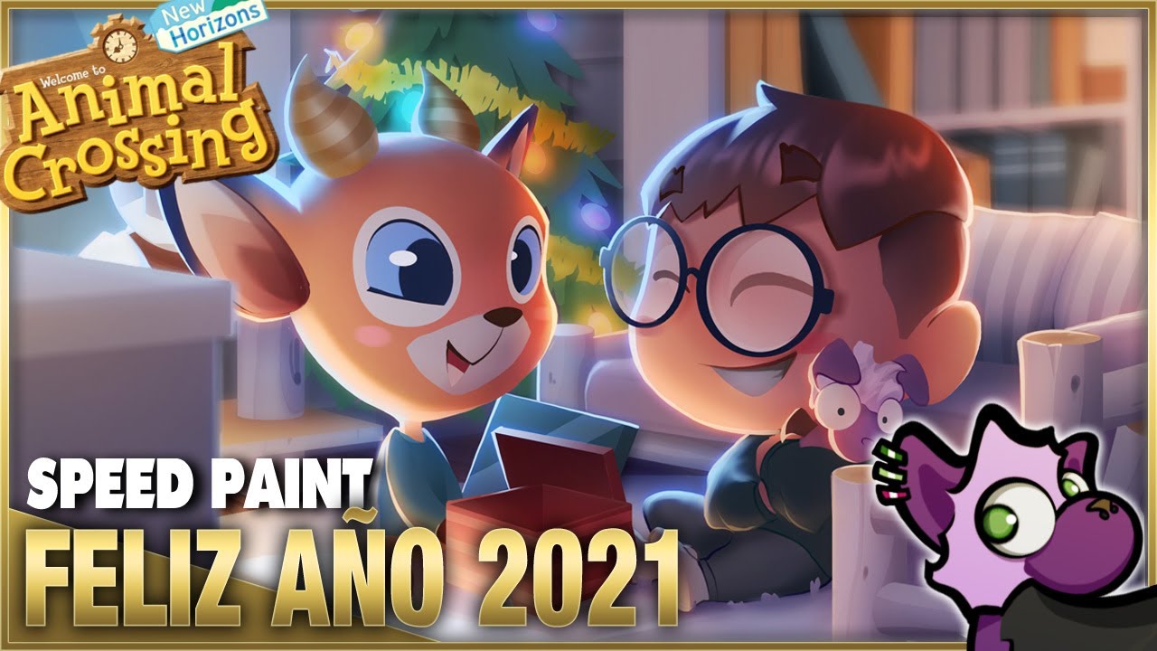 ESPECIAL FELIZ AÑO 2021 / VÍDEO INFORMATIVO - Speed Paint de ANIMAL CROSSING| Drave Croft