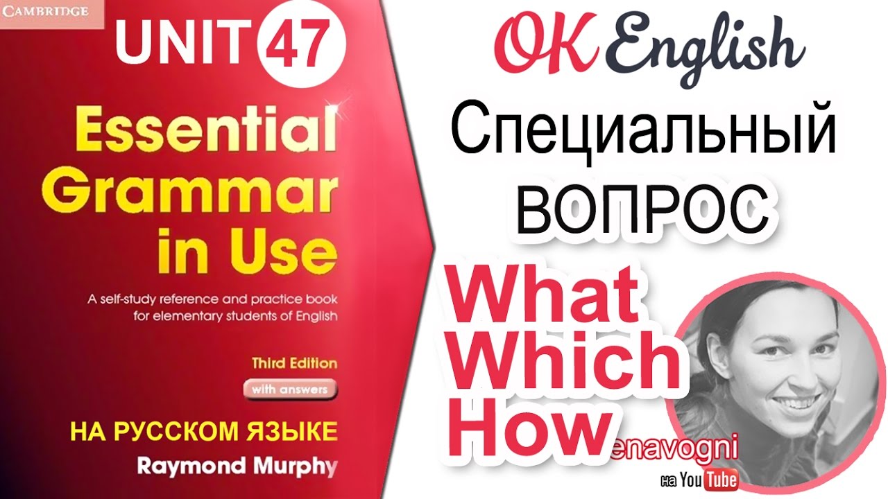 Unit 47 Вопрос с what, which, how. Специальный вопрос в английском | OK English Elementary