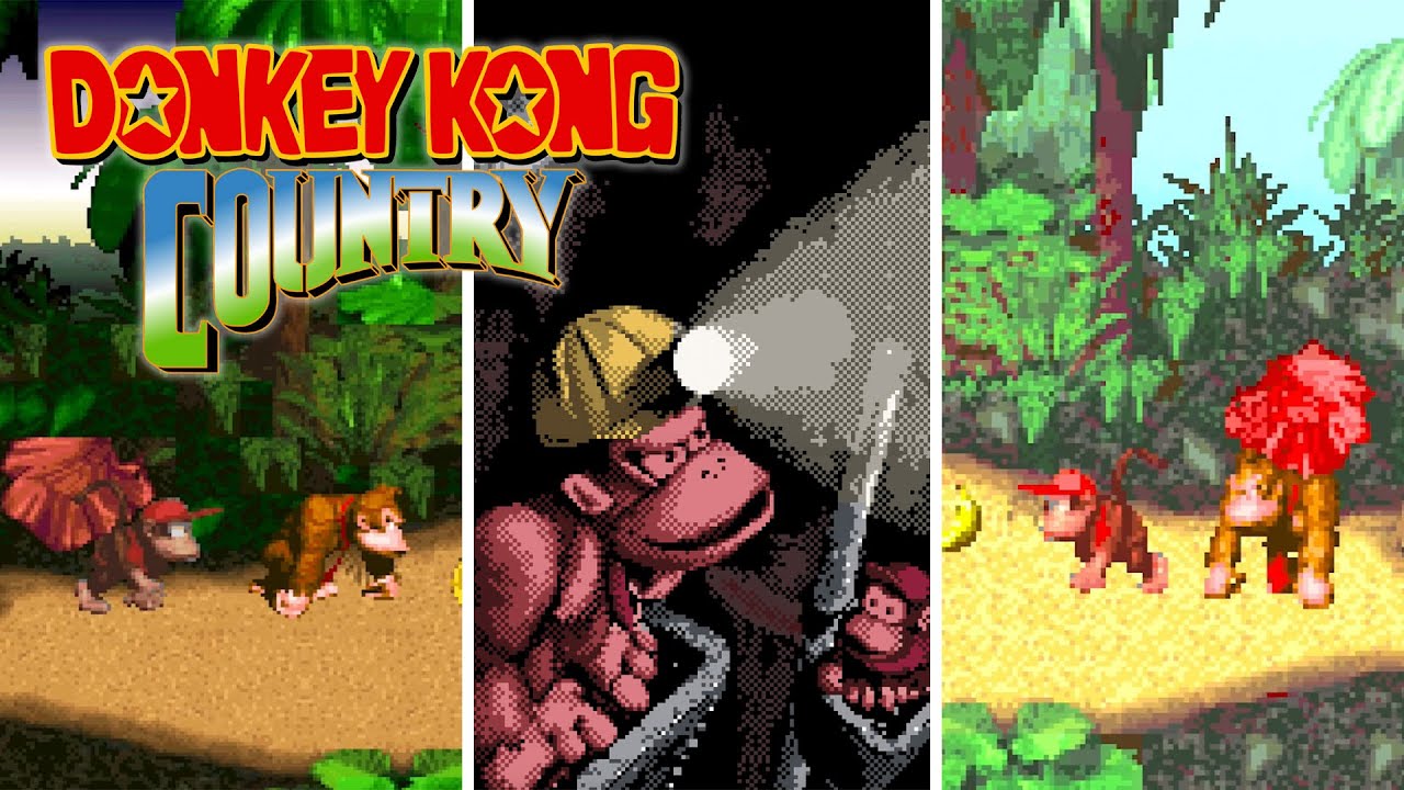 Donkey Kong Country - Versions Comparison - SNES, GBC, GBA