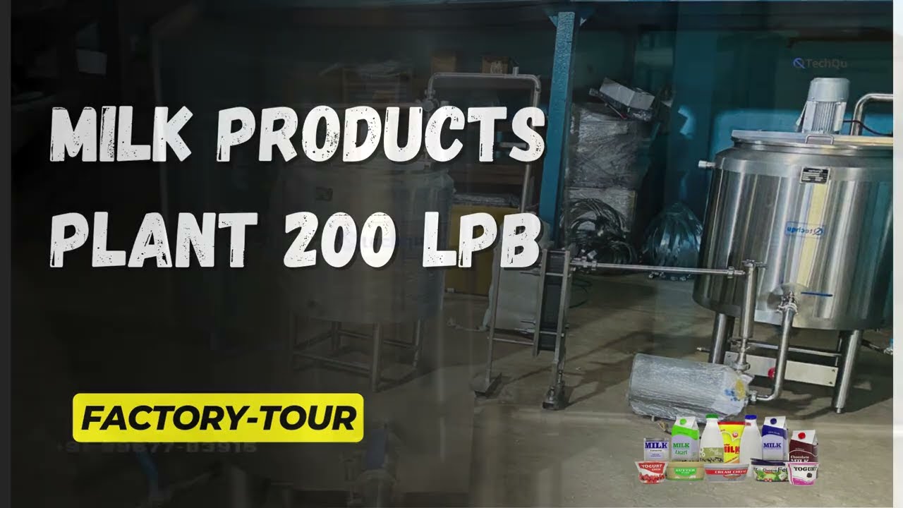 Mini Curd Plant 200 LPB | Paneer Making Machine | Dairy Product  Plant