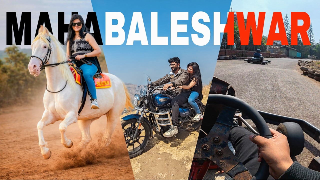 Meteor 350 का पेहला सफर. Enjoyed Go Karting & Horse Ride | Mahabaleshwar | Vlog No.2 | Bhatakti Jodi