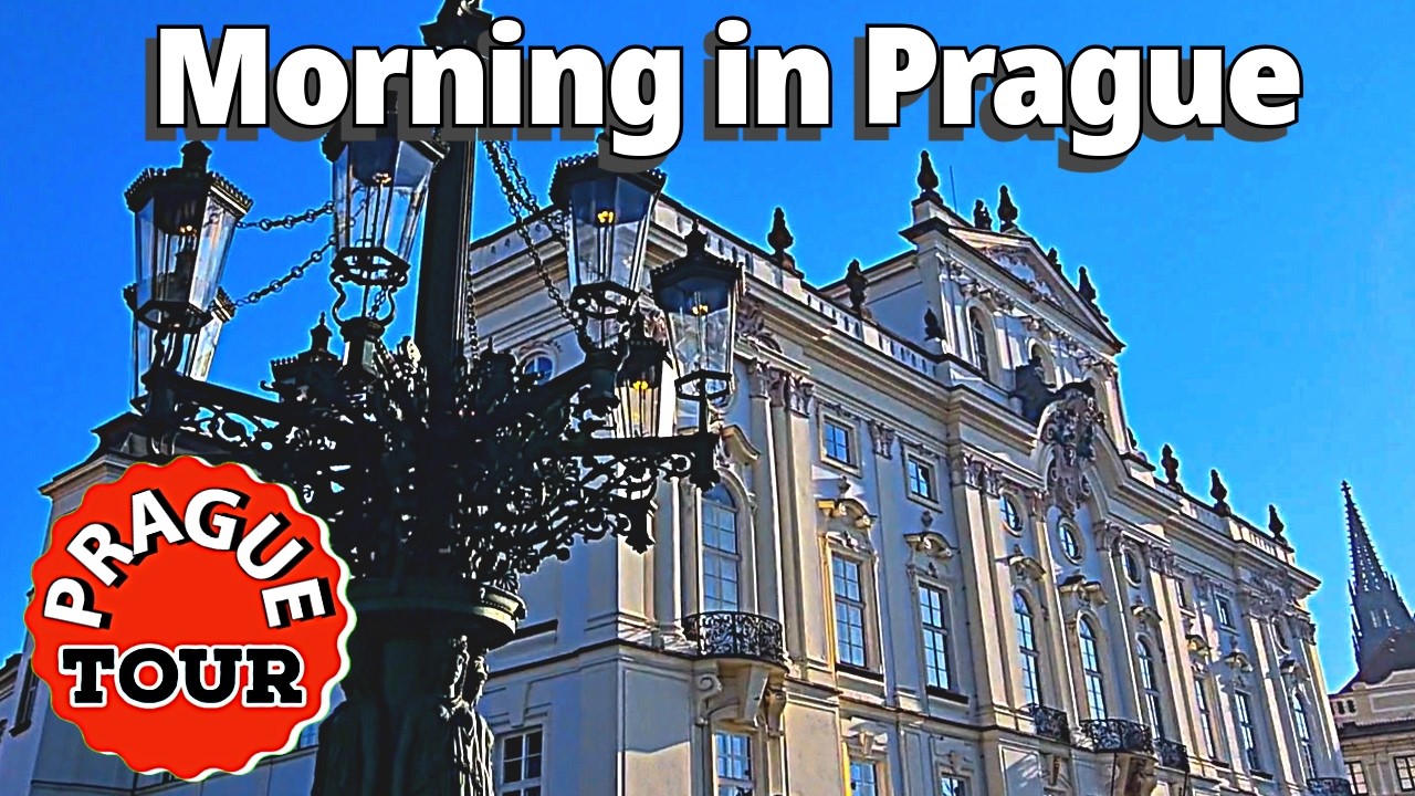 Poranek w Pradze: Ciche Ulice (#Hradčansk&eacute; - #Malostransk&eacute;N&aacute;měst&iacute;) #ASMR Spacer.