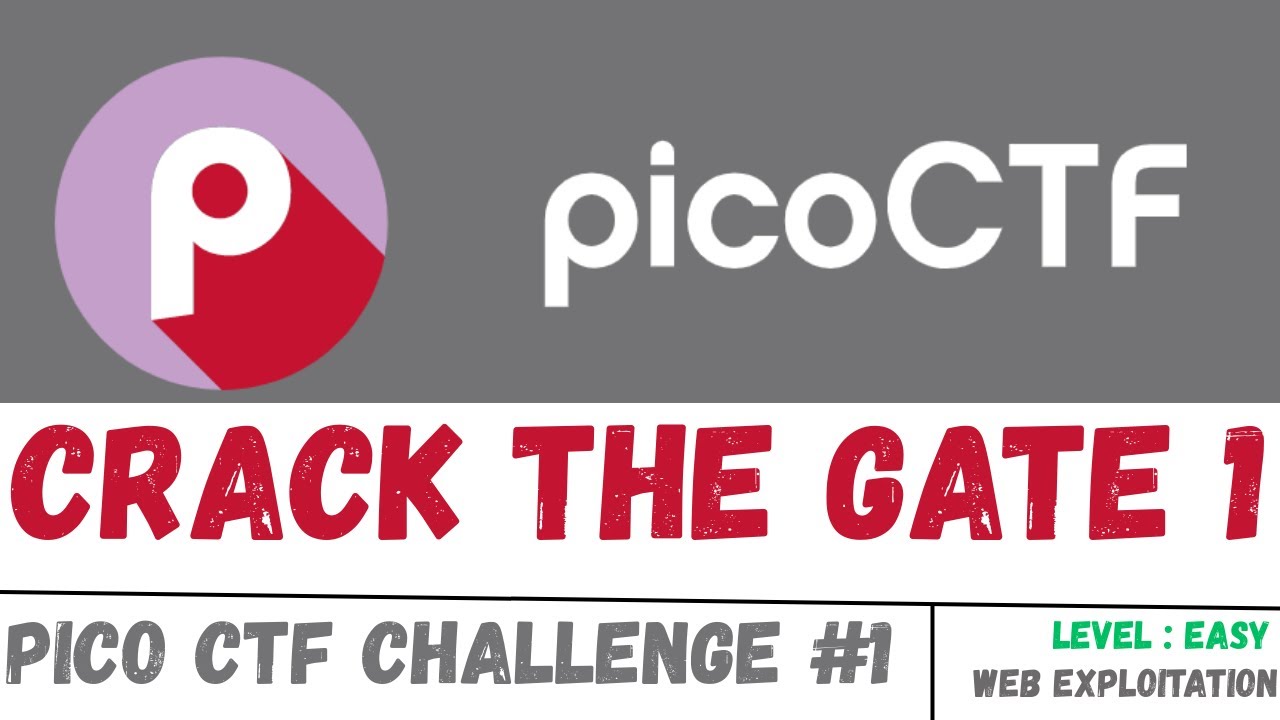 PicoCTF Walkthrough | Crack the Gate 1 Solution  | pico#1