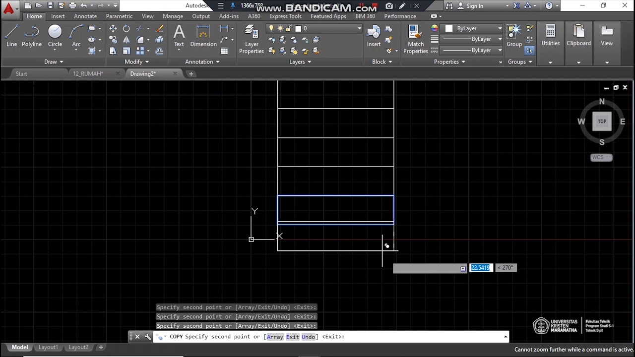 Tutorial Autocad | Membuat Tangga