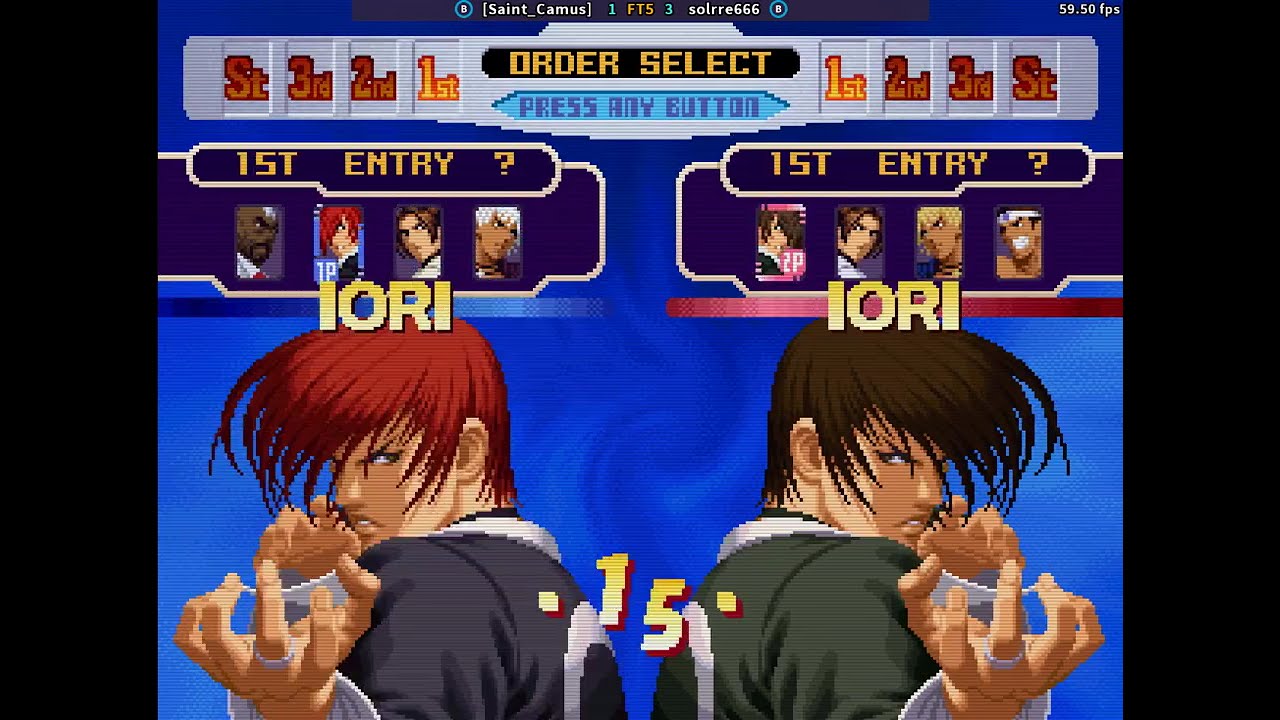 fightcade 2 kof 2000 [Saint_Camus] (Peru) vs solrre666 (U.S)