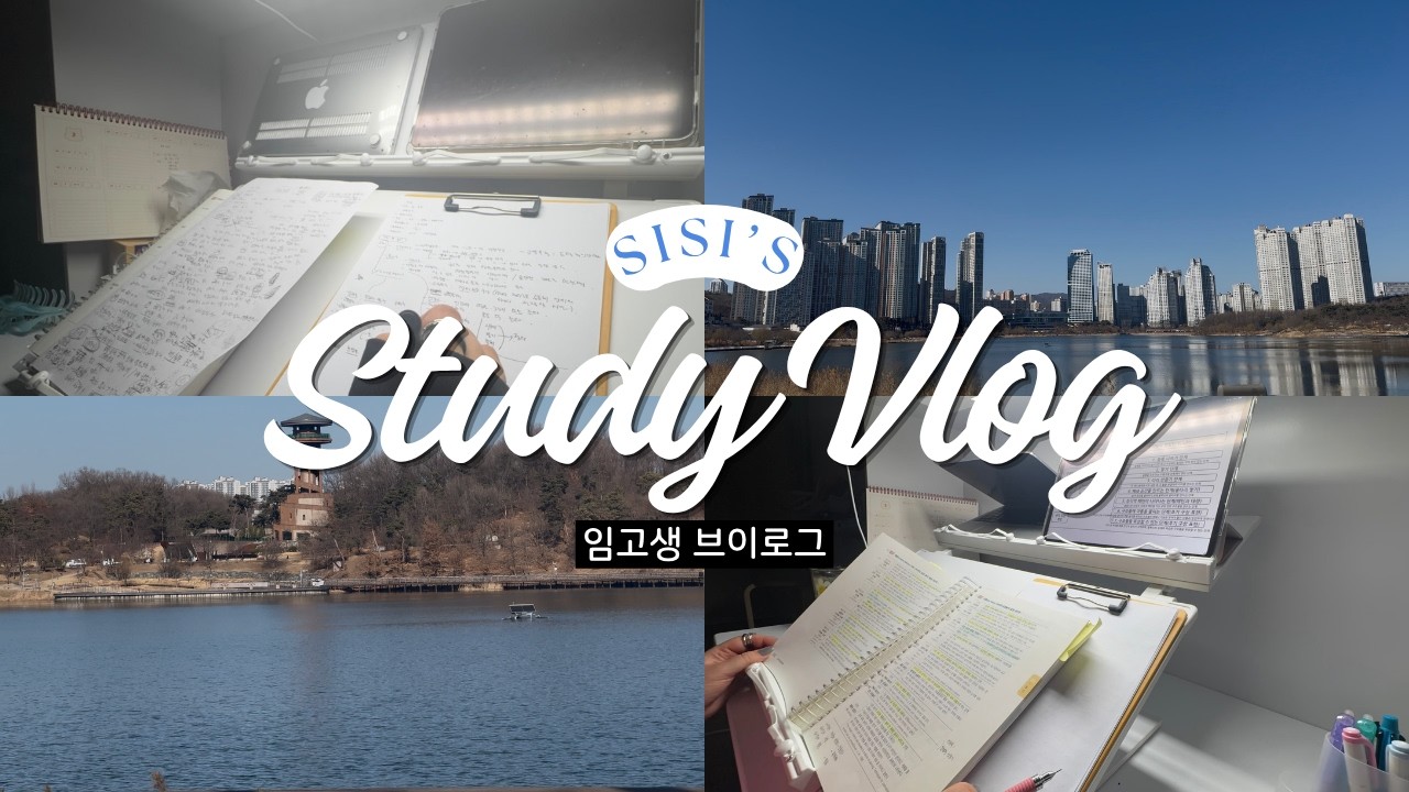 임고생 브이로그ㅣ늦은 출발ㅣ아직 공부보다 놀기 좋아하는 백수 모먼트가 많은 뭐 그런..ㅣSTUDY VLOG