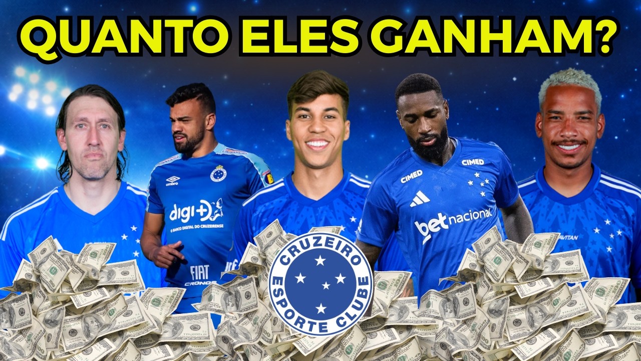 SALÁRIOS DO CRUZEIRO 2026 – Quanto Ganha os Jogadores do Cruzeiro em 2026! [ATUALIZADO]