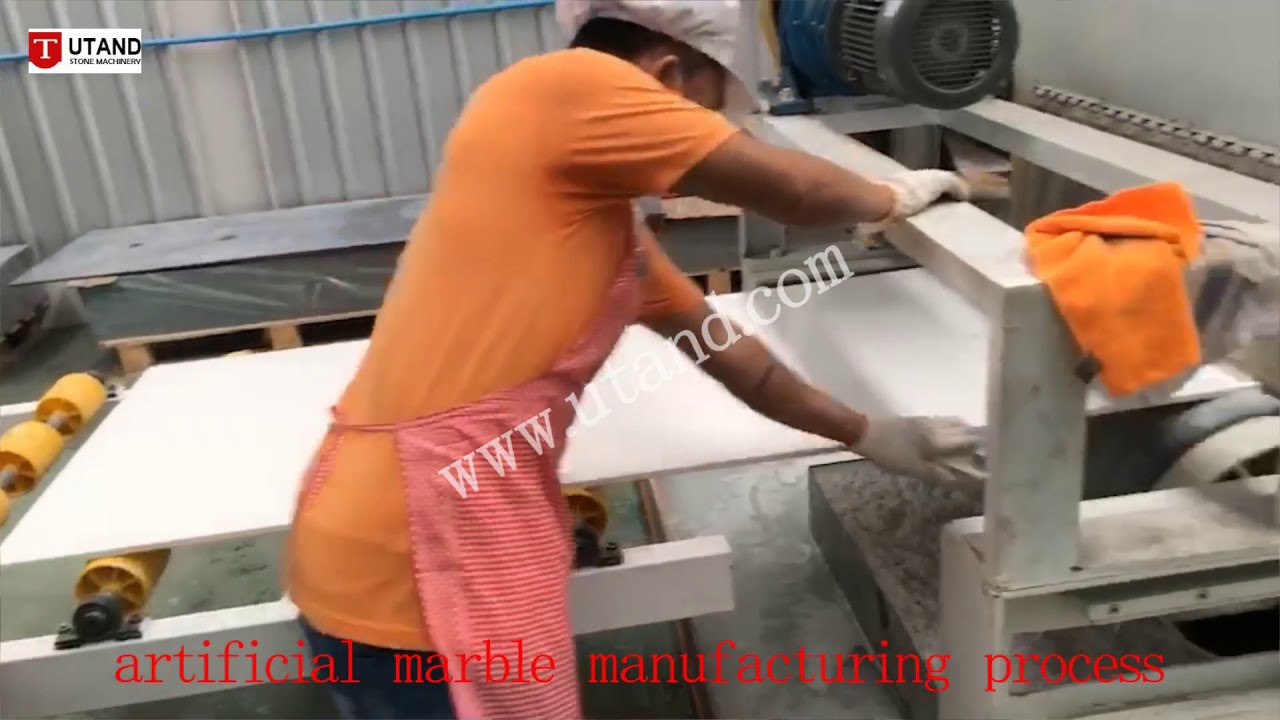 artificial marble manufacturing process video