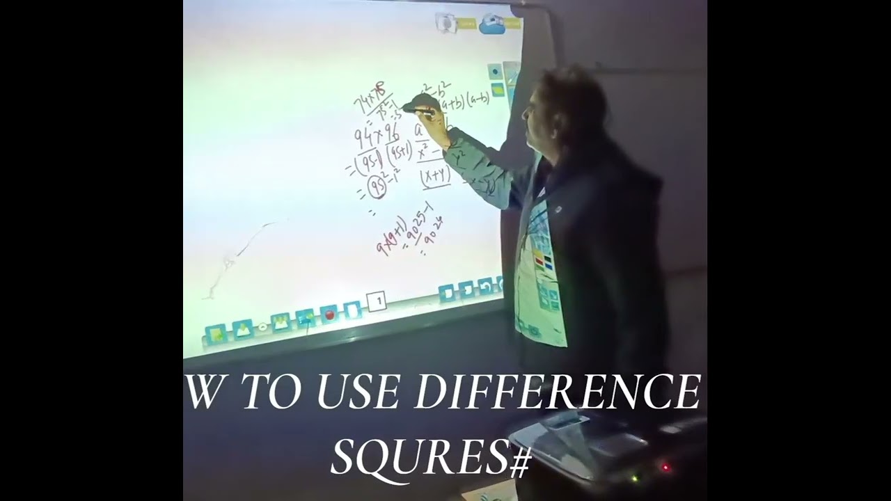 #Use of difference of squares# series 1#