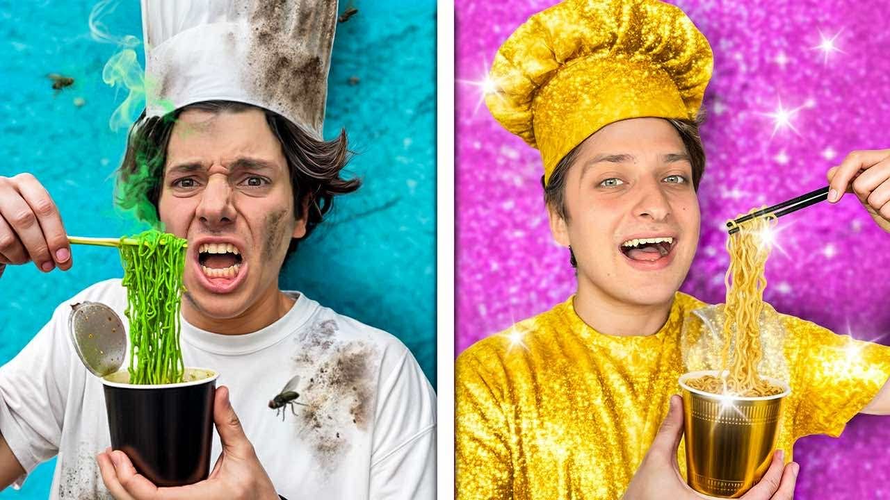 JEDZENIE DLA BIEDAKA VS BOGACZA! 