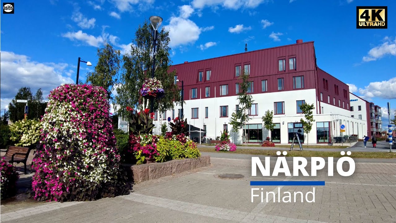Finland Small Town Walk - Närpiö in Summer 2021