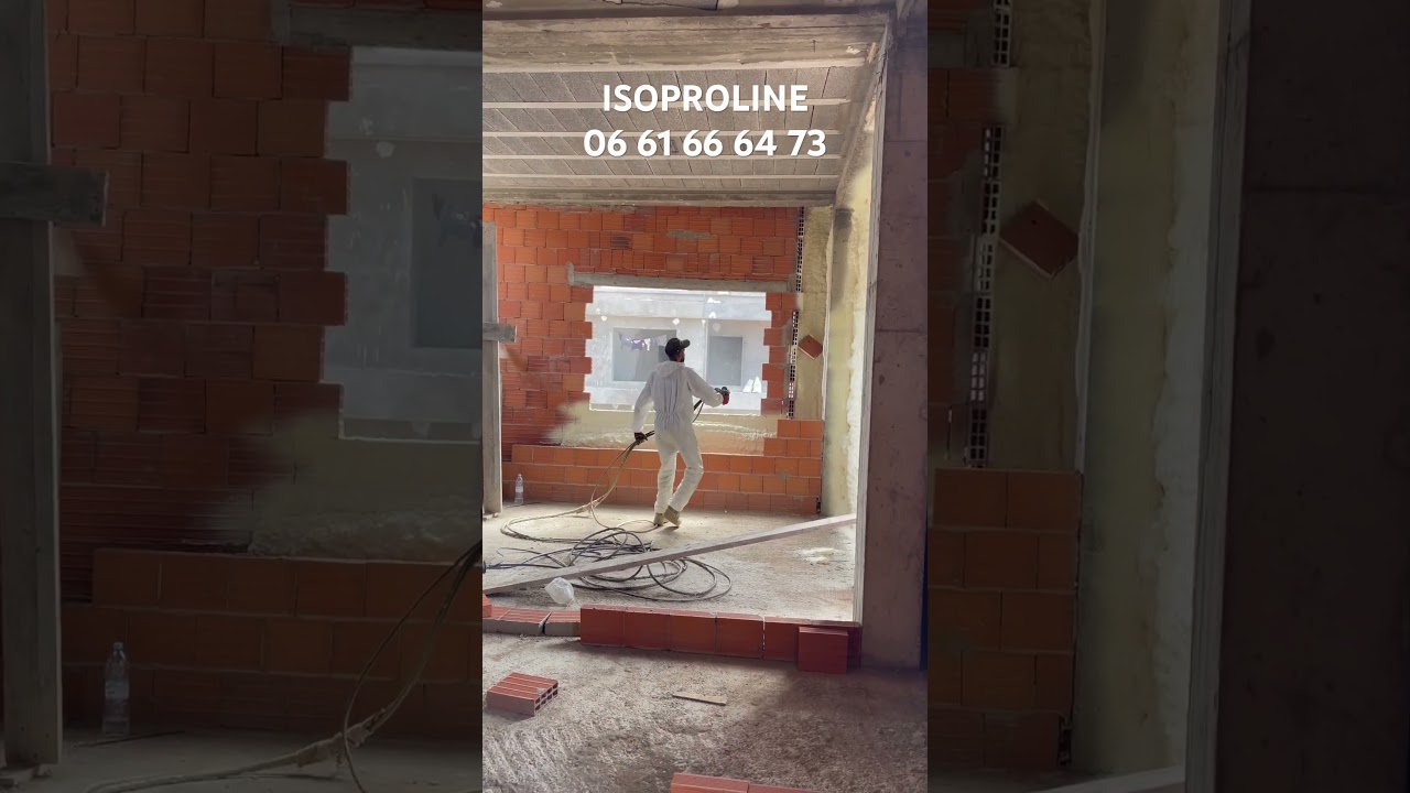 Isolation Maroc par mousse polyur&eacute;thane projet&eacute;e villa Mohammadia isolation thermique et acoustique