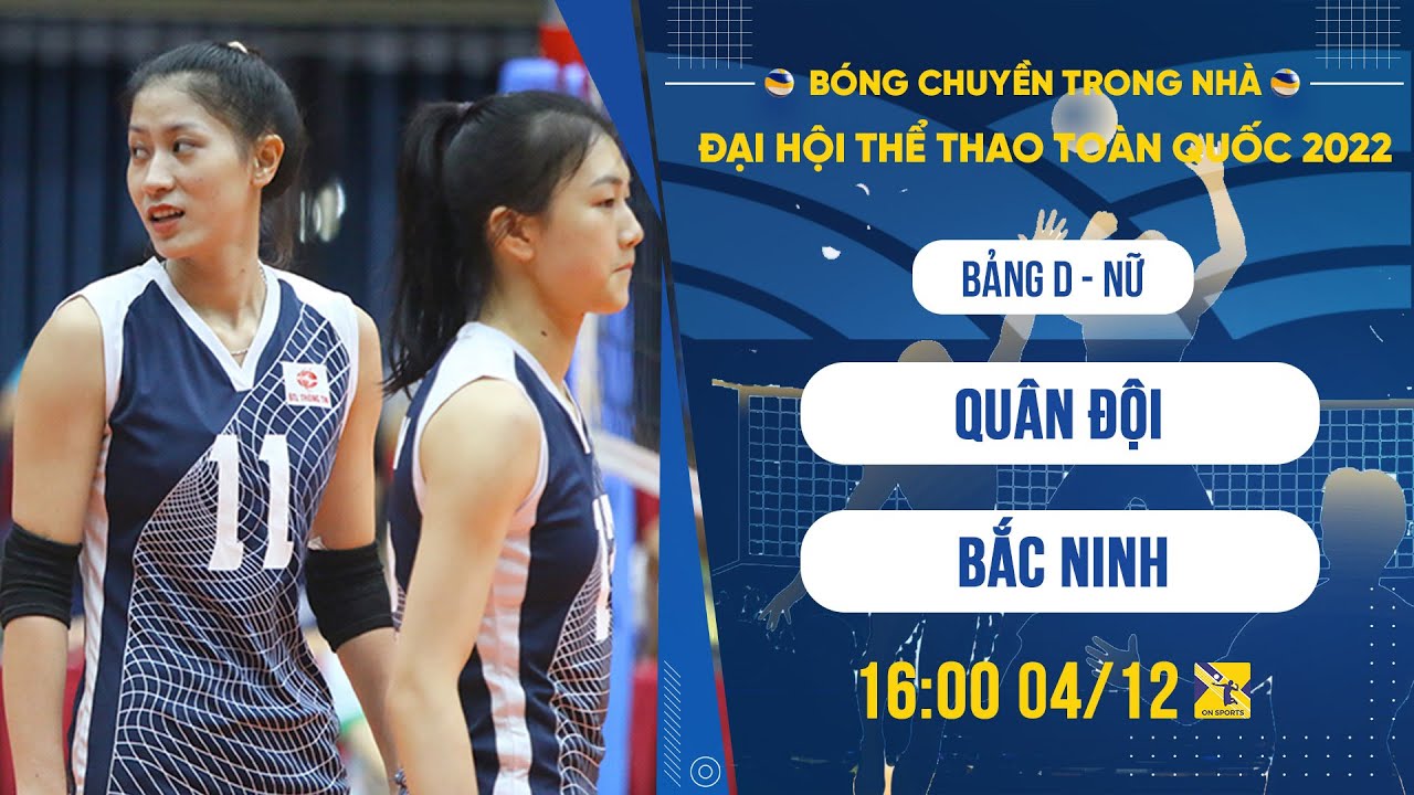Quân Đội - Bắc Ninh | Bảng D - Nữ bóng chuyền trong nhà đại hội thể thao toàn quốc 2022