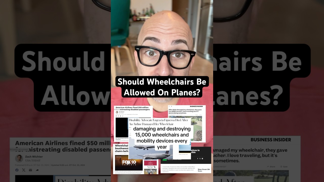 Should Wheelchairs Be Allowed On Planes? #wheelchair #airplane #RightsOnFlights #disability #news
