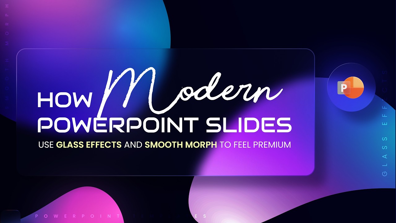 How Modern PowerPoint Slides Use Glass Effects and Smooth Morph to Feel Premium