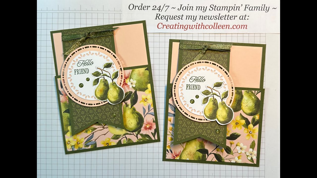 Sneak Peek Perfectly Pears Specialty Banner Card!