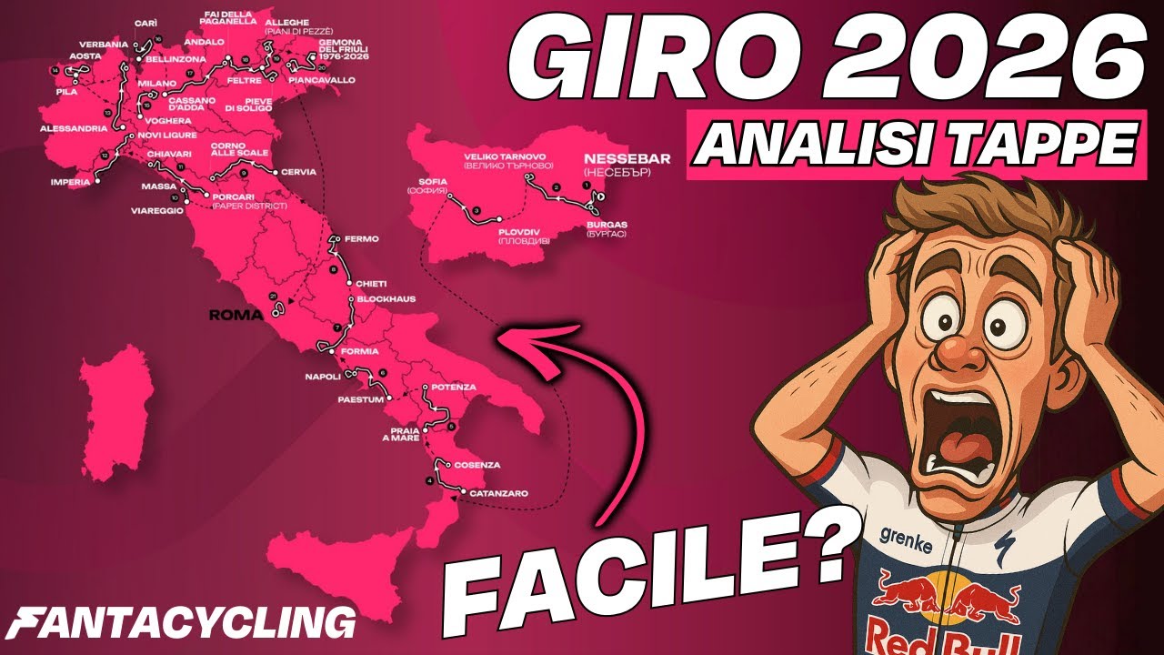 LIVE REACTION - ANALISI PERCORSO e altimetrie GIRO D&rsquo;ITALIA 2026