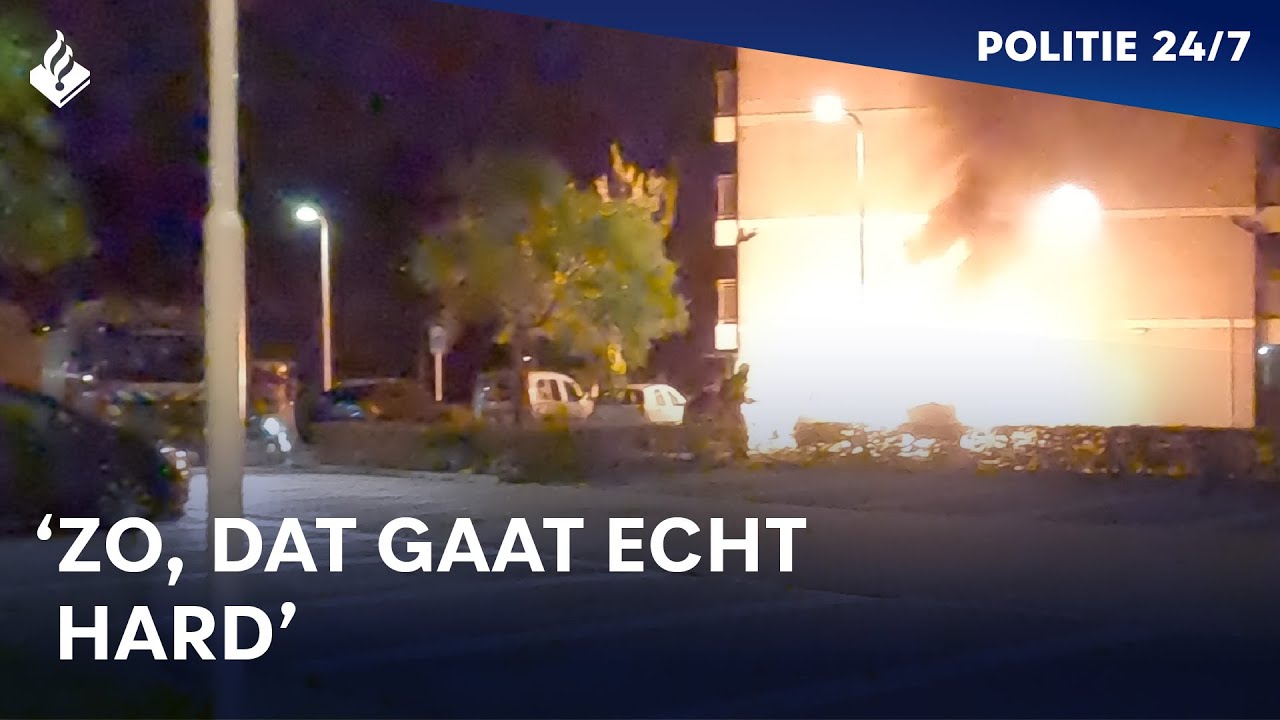 Autobrand vernielt meerdere voertuigen | POLITIE 24/7