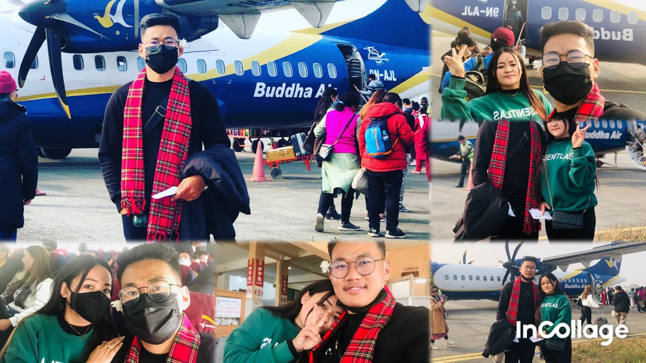 Domestic Flight in Nepal  🇳🇵 . 🛫#Bhadrapur to Kathmandu (Buddha Airline )