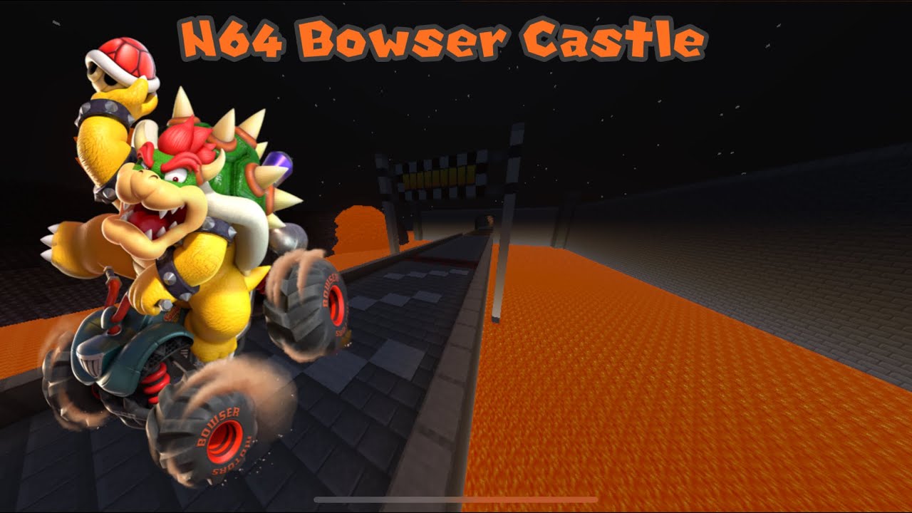 N64 Bowser Castle🏰-Mario Kart In Minecraft